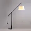 Nordic criativo pano abajur lâmpadas de assoalho modelo sala luzes pesca quarto estudo pisos verticais lâmpada para salas estar