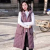 Autumn winter vest women cotton-padded warm thicken long woman vest female hooded parka jacket waistcoat plus size 211006