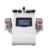 6 in 1 40k 초음파 캐비테이션 슬리밍 진공 Pressotherapy RF 8 패드 Lipo 레이저 체중 감소 LLLT Lipolysis 635nm 650nm 바디 쉐이핑 기계