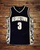 미국에서 배송 Allen Iverson #3 Georgetown Hoyas College 농구 저지 남성용 모든 스티치 블루 그레이 사이즈 S-3XL 최고 품질