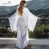 AEL Fashion Loose Soft Comfortable Night Robe Kvinnor Bälte Badrock Kvinnors sömn Sexig SleepWear Shift Välj 3 Färg 210831