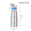 Atacado criativo 500ml creme de alumínio creme creme creme espuma carregadores chicoteado Dessert Dessert Dispenser Whipper Bolo fazendo Seaway RRF11836