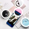 Belysning LED Selfie Ring Light USB CHARGE DIMMABLE LENS MINI Fill Light Clip Portable för Makeup Video Live all telefonlampa