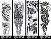 2021 330 estilos mangas cheias tatuagens temporárias à prova dwaterproof água adesivo festival personalidade adesivos de festa arte corporal braço tatuagem 17*48 cm