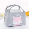 Unicorn المحمولة حقيبة الغداء الحرارية مربع معزول حمل برودة بينتو الحقيبة الحاويات