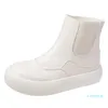 Botas Candy Color High Top Mulheres Plataforma Branco Shoes para Primavera 2021 Feminino tornozelo