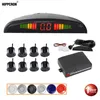 Caméras de recul de voiture Capteurs de stationnement Kit de capteurs Système de recul 8 22mm Rétroéclairage LED / LCD Affichage Radar de sauvegarde Moniteur Détecteur 6 couleurs