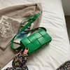 SummerMini Weave Designer PU-Leder-Umhängetasche Damenhandtaschen und Geldbörsen Trend Schulter-Cross-Body-Taschen