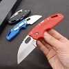 Zimna stalowa 20LTB Tuff Lite Nóż składany 2.5 "Zwykły ostrze, niebieski Czerwony Czarny Griv-Ex Uchwyty Knice Pocket Survival EDC Camping Travel Tool