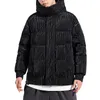 Men's Down & Parkas 2022 Youth Handsome Glossy Trendy Jacket Mens Fashion Black Thickened Parka Coat 90% White Duck Clothes