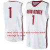 Nikivip su misura # 1 Ohio State Buckeyes College uomo donna maglie da basket giovanile taglia S-5XL qualsiasi numero di nome