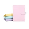 PU Leather Cover Notebook Clip A5 A6 Empty Notebooks Covers without Paper Loose Leaf Binder Spiral Planners for Filler Papers