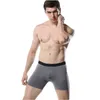 Europa storlek sexiga män underkläder bomull långa ben boxer shorts cuecas u convex påse trosor manliga underbyxor calzoncillos 6pcs / parti