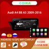 10.25 "Multimedia Car DVD Player for Audi A4 A5 2009-2016 بما في ذلك BT WiFi Navi Music IPS Touch Sreen Stereo