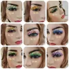 Cils de couleur lumineuse cils moelleux dramatique désordre longs faux cils maquillage paillettes 25mm 3d vison Lashes4528389