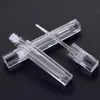 100 pièces 3ml vide cristal clair brillant à lèvres brosse baguette Tubes carré Transparent brillant à lèvres bouteilles glaçage baume à lèvres bricolage conteneur