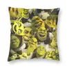 Cuscino Cuscino decorativo Shrek Collage Federa Stampa Cuscino in tessuto Decorazioni Copriletto Camera da letto Cerniera 45 45cm247e