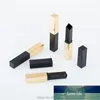 Butelka DIY Square Pusta Szminka Tube Złoto I Black Lip Balm Container Refillable 8,5 mm Slim Eleganckie 40 sztuk / partia