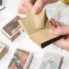 Matchbox شكل مصغرة مذكرة الوسادة ملاحظة غير لزجة خمر الكرتون نمط مثبت الملاحظات المحمولة فارغة المفكرة مجلة العين حماية العين مكتب القرطاسية مدرسة القرطاسية JY0635