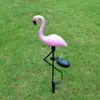 LED Bird Lamp Flamingo Solar Power Light Outdoor Fence Light Courtyard Garden Solar Led Lamp Waterproof Outside Deco Solar Light2437405