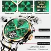 OLEVS Mechanical Men Watches Automático Aço Inoxidável Data à prova d'água Data Fashion Clássico Relógios de Pulso 6607 210804