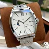 Designer Watches 40mm Malte 7000M/000R-B109 7000M Automatic Mens Watch Moon Phase Silver Dial Tone Rose Gold Steel Bracelet discount