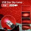 Starry Sky Dach Dach Dach Projekcja Romantyczny USB Night Atmosfera Light Regulowany Elastyczny samochód i Sufit