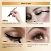 Upgrade Magnetyczne rzęsy z eyeliner 10 par 3D 5D Miękkie rzęsy oka 2 rurki płynny makijaż eyeliner klej naturalny wygląd Reus4982642