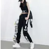 Kış Kürk Streetwear Gevşek Kadın Kargo Pantolon Düz İlkbahar Sonbahar Harajuku BF Günlük Spor 210531