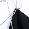 Women Sexy Deep V Neck Sequined Strap Sling Club Dress Femme Chic Backless Summer Zipper Black Party Vestidos DS8238 210416