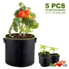 5 styck 5/7/10 gallon växt växande väskor hem trädgård verktyg jordgubbar grönsaker jardin växande krukor trädgårdsskötsel påsar 210615