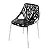 4 Piece Bird's Nest Style Lounge Chair,black