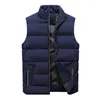 Gilet da uomo Gilet da uomo Elegante anti-restringimento tasche con giunchio a colori solido per adulti inverno