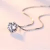 S925 Sterling Silver Pendant Necklace Cubic Zirconia Charms Colliers Vente en gros
