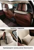 Couvercles de siège d'auto Universal pour toutes les saisons lin en lin respirant la chaise de chaise de tissu non attaché