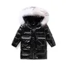 2021 Новые девушки вниз куртка дети вниз Parkas пальто меховой детский ребенок подросток утолщение верхней одежды для холодной зимы TZ950 H0910