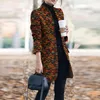 Mélange de laine pour femmes, vêtements d'automne pour femmes, mode, impression à carreaux, veste longue, manteau fin, pardessus, vêtements d'extérieur d'hiver