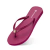 2021 Sommar Flip Flops Kvinnor Flat med Seaside Glazed Blue Beach Slippers Non-Slip Sand Grå Guld Vit Utrikeshandel