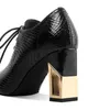 ALLBITEFO tacchi d'oro in vera pelle di marca tacchi alti partito scarpe da donna tacchi spessi donne scarpe tacco alto ufficio scarpe da donna 210611