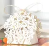 2021 Hurtownie Butterfly Hollow Laser Cut Cukierki Cukierki Pudełka Osobowości Hollow Wedding Butterfly Candy Chocolates Box Favor