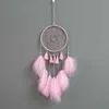 Dreamcatchers Macrame Feather Handgjorda Tapestry Vit Tassel Boho Vägg Hängande Vardagsrum Sovrum Vind Chimes Home Decor Gift 210609