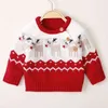Jul baby tröja född stickad baby kläder pojkar sweaters hjort flickor cardigan toddler pojke tröja barn Knitwear jumper 211106