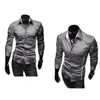 Piping Fit Shirts 5902 Muscle Men's Shirt Edge Sleeve Luxury Dress Casual Designer 3 Stylish Color Long T-Shirts1