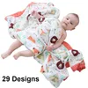 29デザイン4と6層ソフトマスリン竹の生まれた眠っているベッドの毛布をスワッド子供子供の赤ちゃん211105