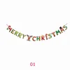 2018 Banner di Natale Arazzi Albero di Natale Alce Pupazzo di neve Babbo Natale Ornamenti Ciondolo Decorazioni di Buon Natale per la casa
