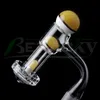 Beracky Full Weld Smoking Facted Terp Slurper Quartz Banger With 22mm 14mm 13mm Glass Marble Ball Pearls Pill Seamless Diamond Nails For Water Bongs Rigs Pipes