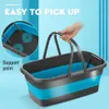 Opvouwbare Mop Bucket Solid Basin Toerisme Outdoor Clean Fishing Promotion Camping Car Wash Folding 210830