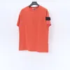 T-shirt d'été de haute qualité pour hommes Badge Manches courtes en coton ample et respirant à la mode Top simple pour couple de sport Marque de mode européenne américaine