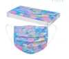 2021 New Disposable three-layer ink-splash printing mask anti-dust adult combined non-woven fabric melt blown cloth masks