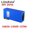 LiitoKala 48V 20ah 18650 13S6P ebike 배터리 팩 20A BMS 54.8v 리튬 배터리 자전거 전기 스쿠터